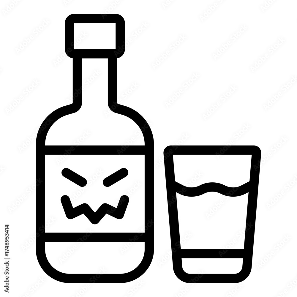 Obraz premium drink icon vector