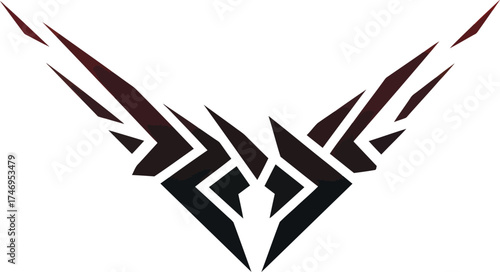 Abstract Geometric Wing Logo
