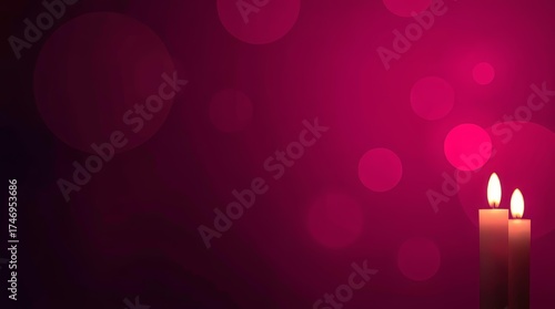 Liturgical rose haze on plum field