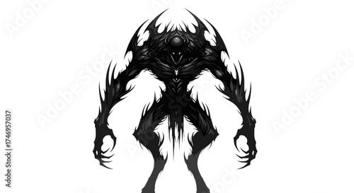 Shadow Beast Menacing Creature of Darkness and Mystery.