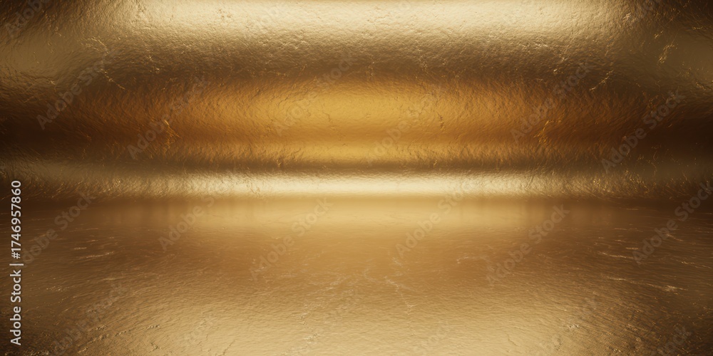 Obraz premium Abstract Gold Textured Room Backdrop