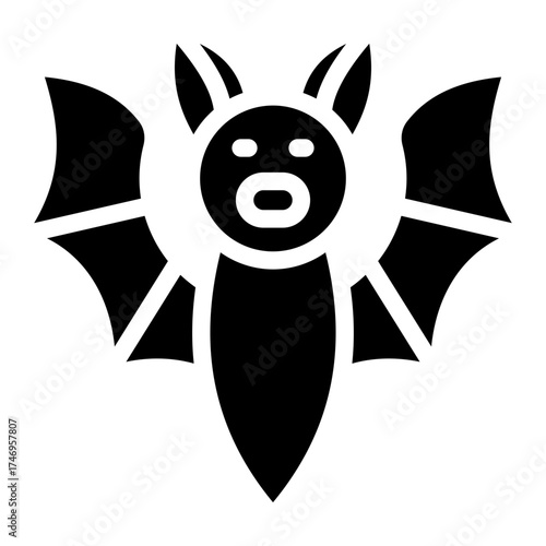 bat icon vector