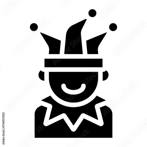 jester icon vector