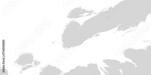 Vector illustration of an abstract grunge background with brush strokes and a detailed geographic map of Europe