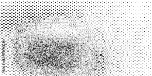 Black and white background texture of macro water drops on a glass surface