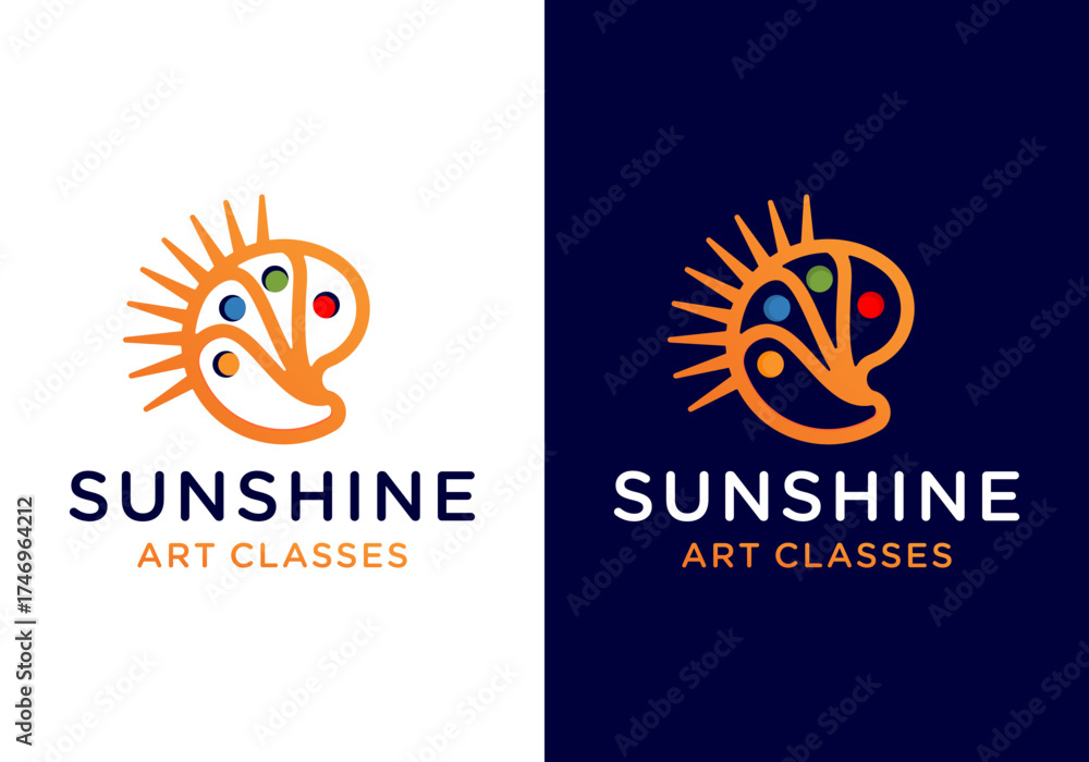 Obraz premium colorful paint logo icon design vector