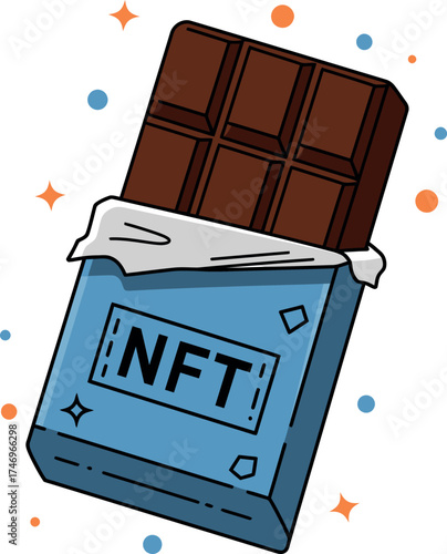 Chocolate Bar NFT Art - Digital Asset