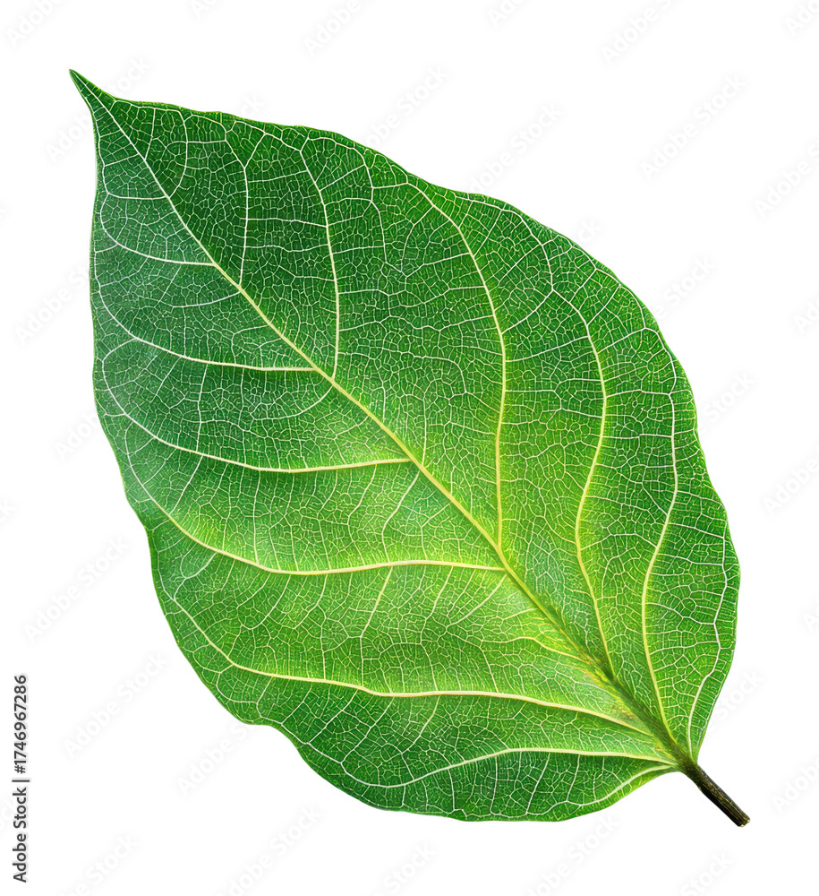 Obraz premium Vibrant green leaf nature still life outdoors isolated on transparent background