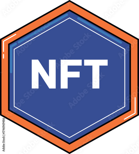 NFT Hexagon Icon