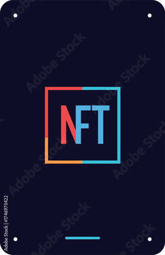 NFT Logo - Digital Art and Crypto Icon