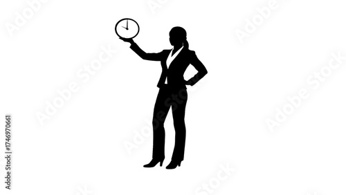 business woman silhouette