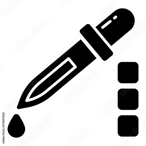 A unique design icon of dropper