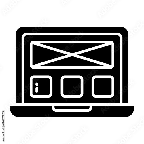        A premium download vector of web wireframe 