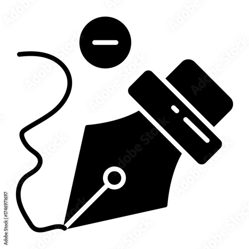 Perfect design icon of pen tip