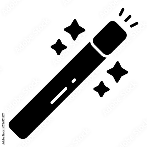 Trendy design icon of magic wand