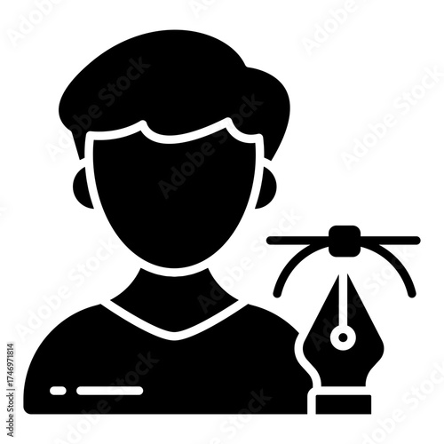 Modern design icon of designer 