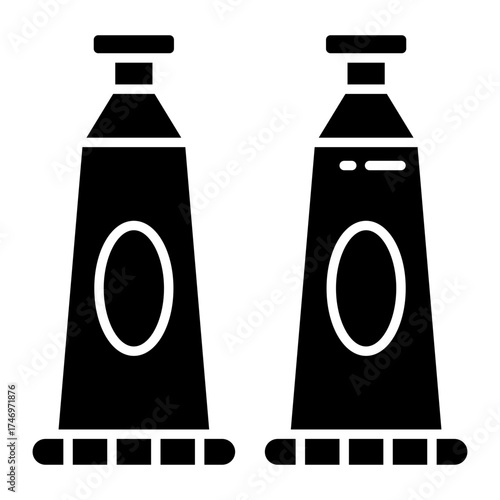 Unique design icon of oil paint