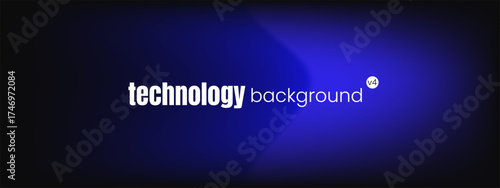 A gradient for technology with a blue arrow and blur effect for a light speed background and abstract digital motion..
