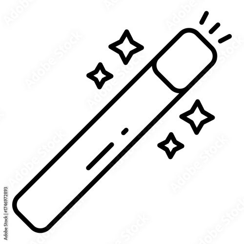 Trendy design icon of magic wand