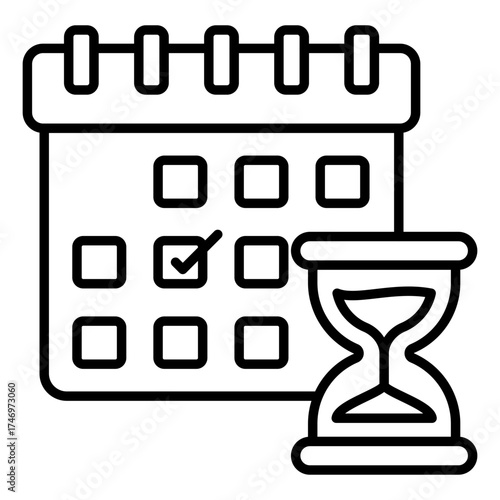 Modern design icon of timetable 