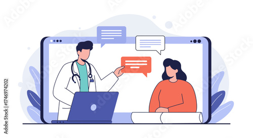 Get Professional Medical Advice Online Now Doctor Consults Patient Virtually Using Modern Technology for Faster Healthcare Solutions and Enhanced Accessibility
