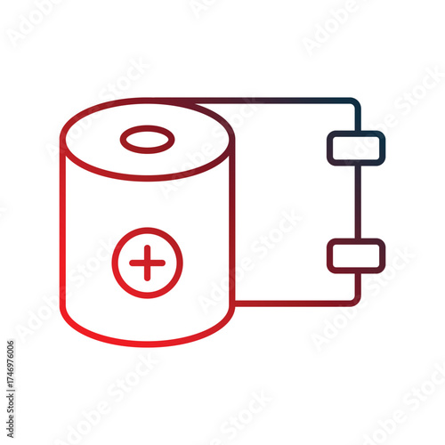 Bandage  icon with white background vector stock illustration