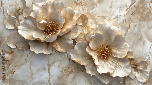 Classic floral mural wall texture high resolution picture