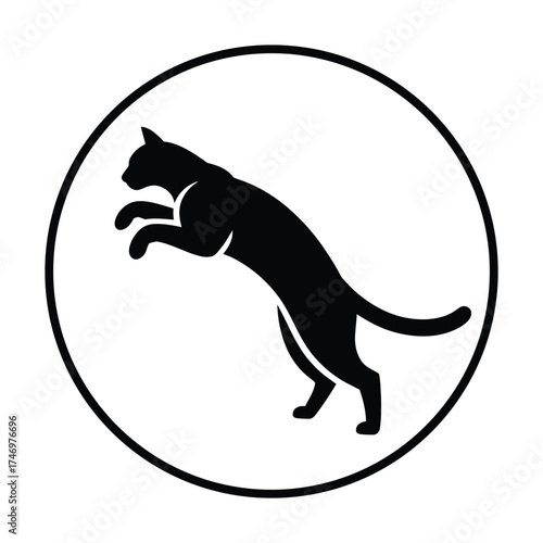 Jumping Cat Logo Design.eps