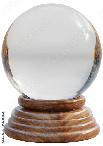 crystal ball isolated on white