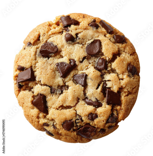 Baking delicious chocolate chip cookies at home culinary delight isolated on transparent background