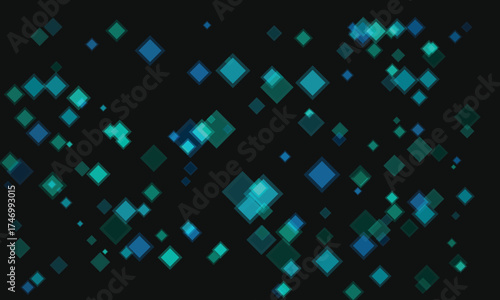 Geometric design with overlapping diamond shapes and muted color palette