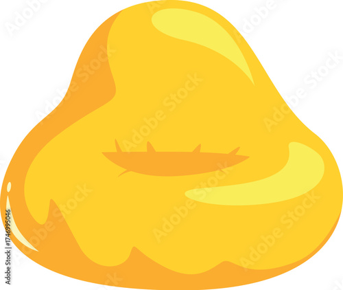 Soft, inviting bean bag chair in vibrant yellow, perfect for lounging and relaxation