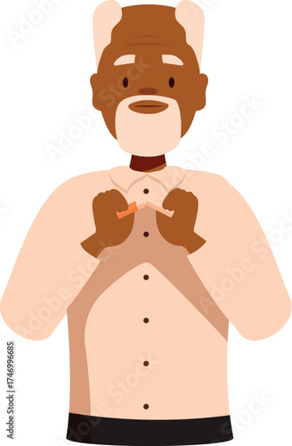 Determined elderly man breaking a cigarette, symbolizing quitting smoking and choosing a healthy lifestyle
