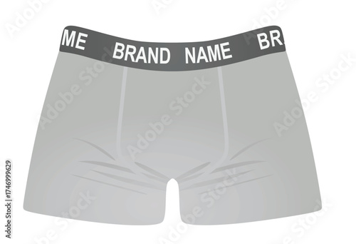 Brand name panties underwear. vector illustration	