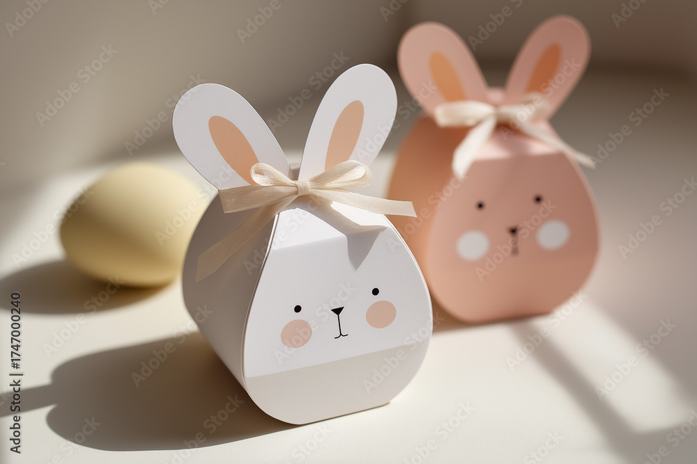 Obraz premium easter bunny boxes
