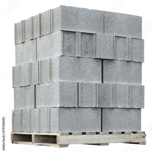 Palette de parpaings	