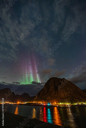 Lofoten - Norwegen - Aurora Borealis - Nordlichter - Polarlicht - Sørvågen - Tindstinden