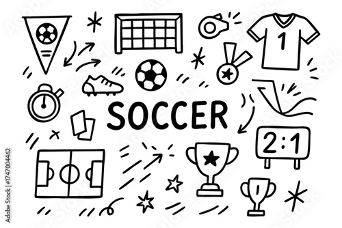 Soccer background – football sport ball abstract vector design