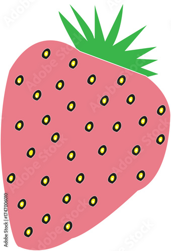 strawberry isolated on white background