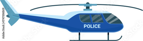 Modern police helicopter patrolling, ensuring public safety and rapid response