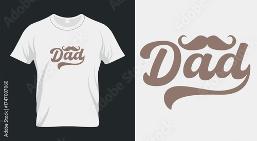 Retro Dad Adobe Stock T-Shirt, Vintage Father’s Day Gift, Cool Dad Tee