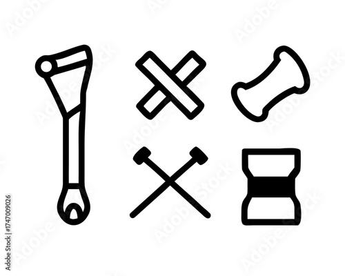 Collection of body modification icons