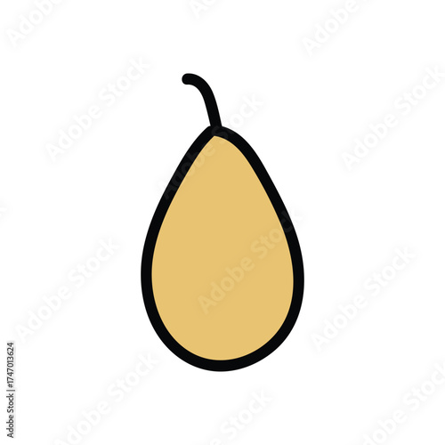 pear isolated on white background
