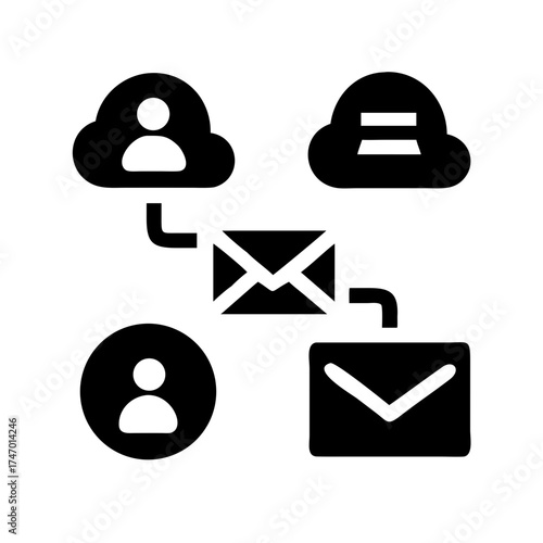 Email marketing campaign connecting cloud storage and user