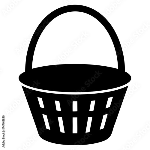 empty basket vector illustration