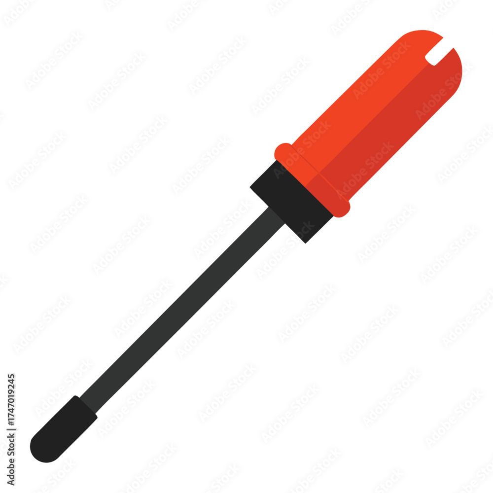 Fototapeta premium Clean Screwdriver Icon Vector on White Background