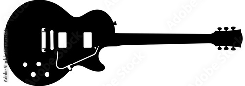 silhouette vector of guitar