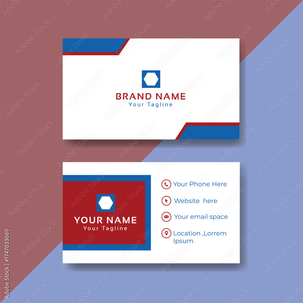 Fototapeta premium Modern Business Card Template