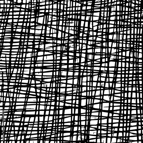 Abstract black and white crosshatch pattern texture