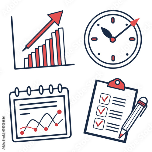 Business and planning icons